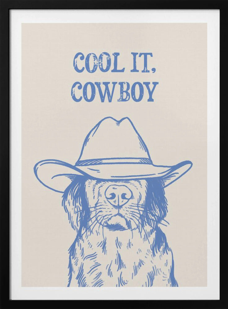 Cooles Cowboy-Blau | Poster