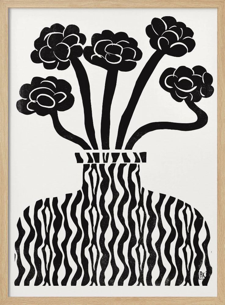Vase und Blumen 03 | Poster