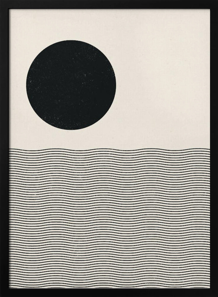 Holzschnitt Ozean | Poster