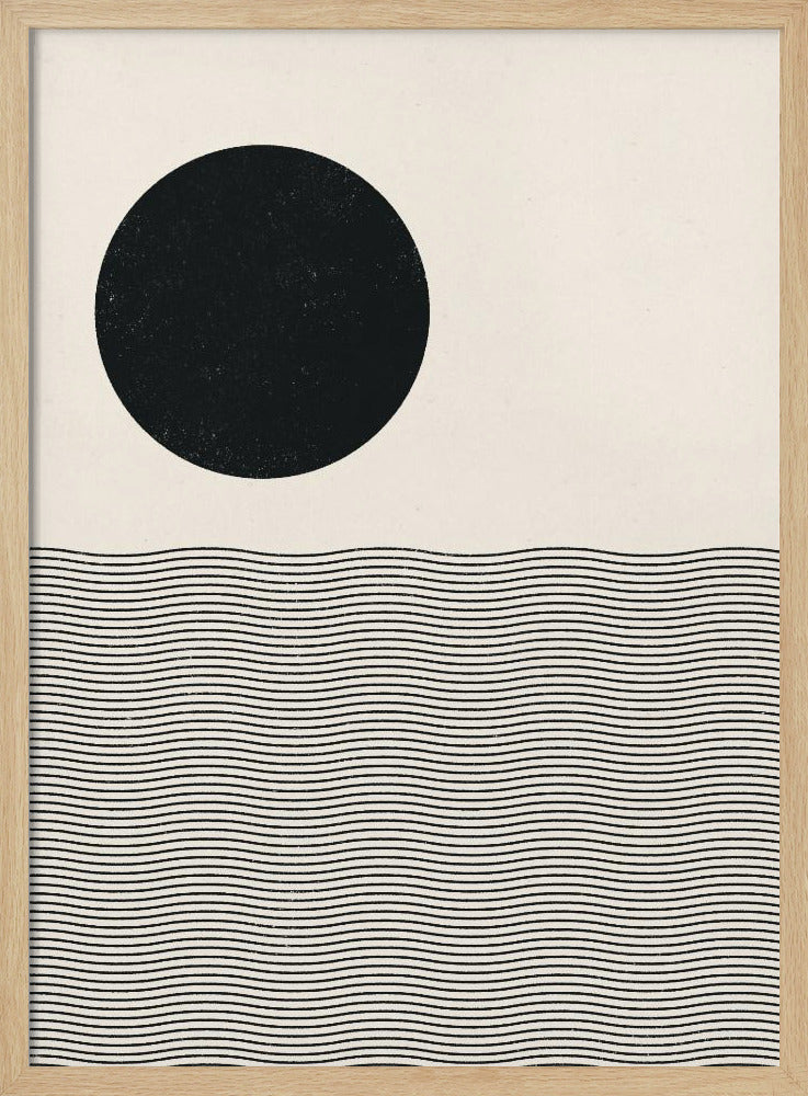Holzschnitt Ozean | Poster
