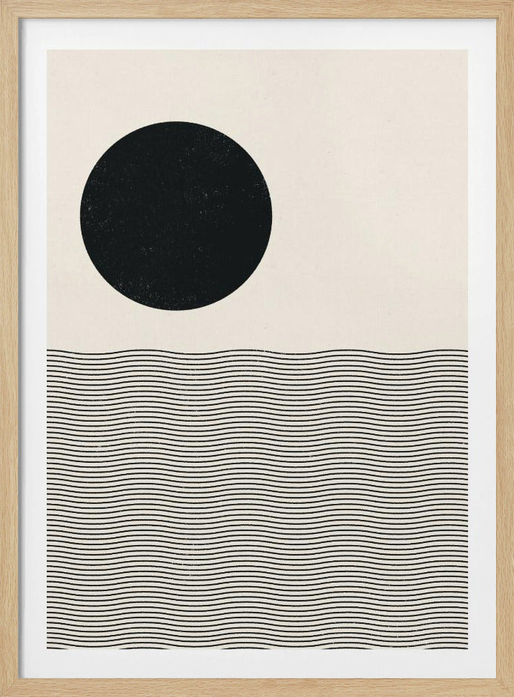 Holzschnitt Ozean | Poster
