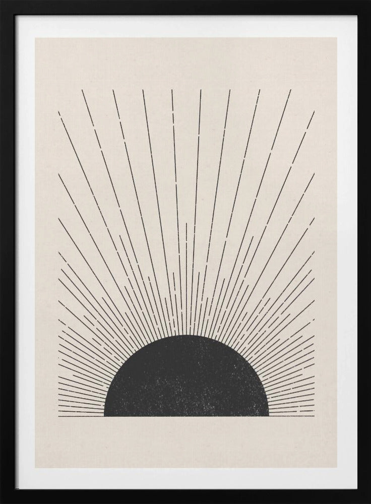 Holzschnitt Die Sonne Illustration | Poster
