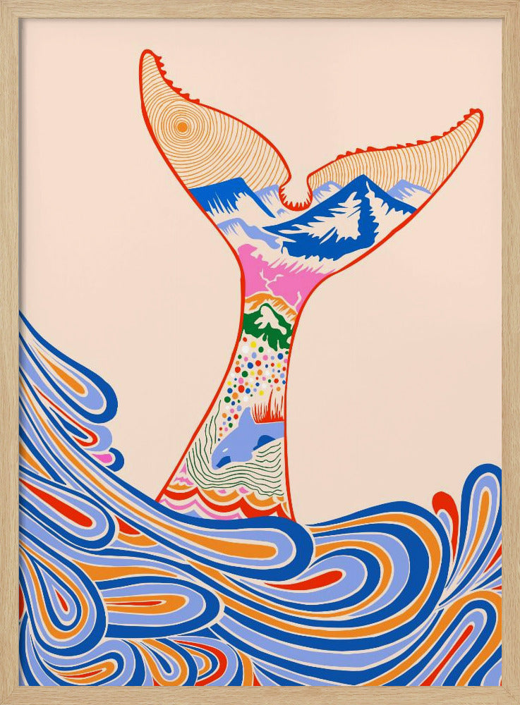 Blaue Gefühle, Blautöne | Poster