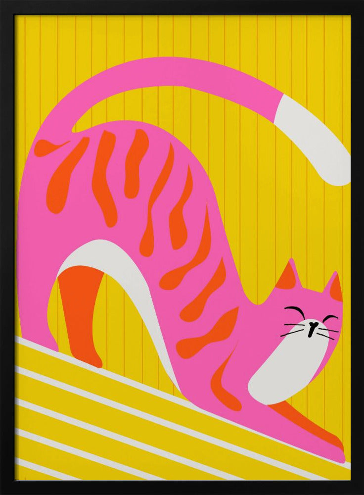 Dösende Schnurrhaare, leuchtende, entzückende Katze | Poster