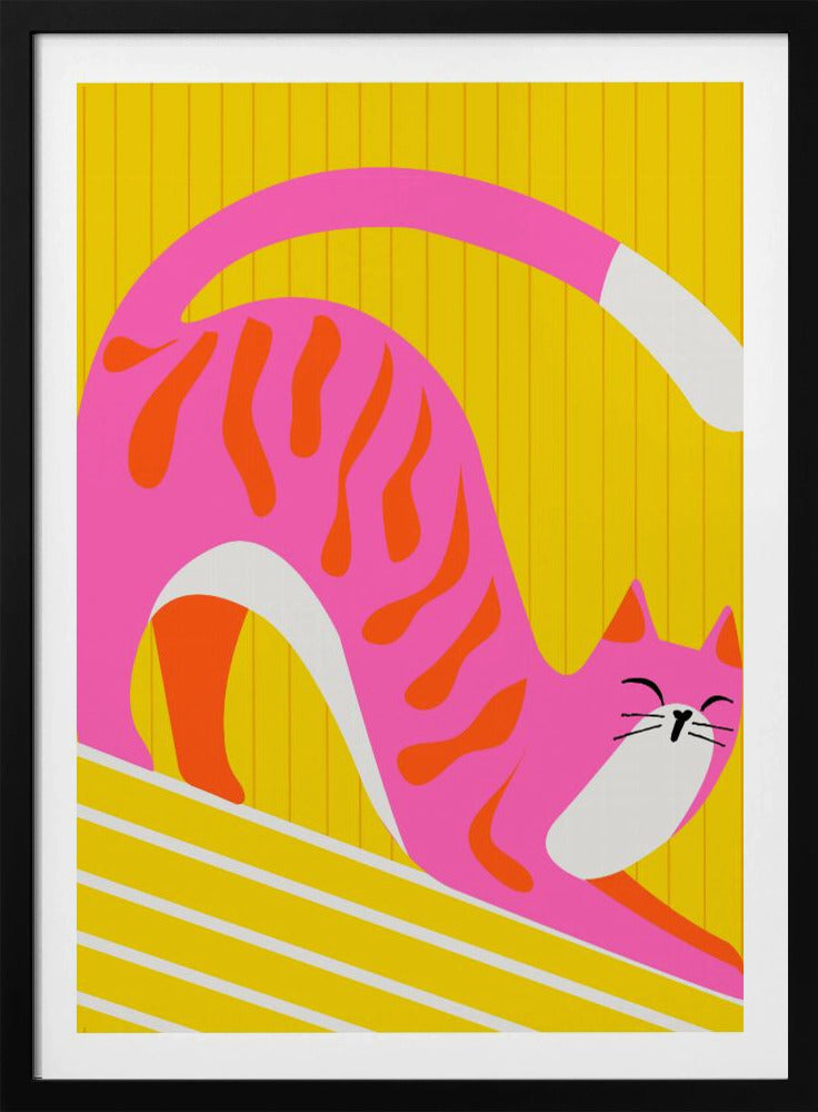 Dösende Schnurrhaare, leuchtende, entzückende Katze | Poster