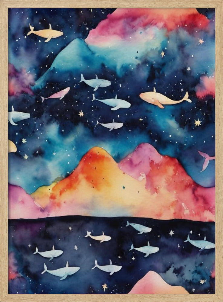 Sternenklare Meereslandschaft | Poster