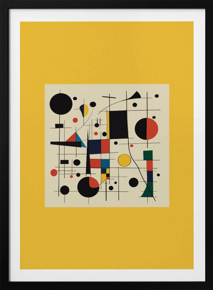 Abstrakte Geometrie und leuchtende Farben | Poster