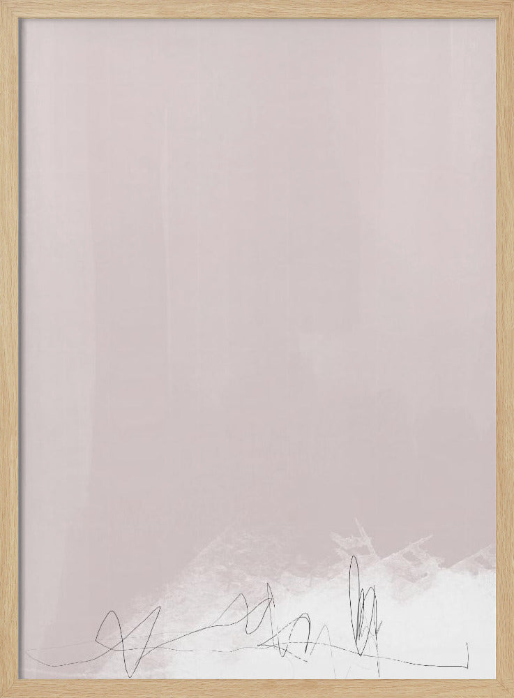 Flüstern in sanftem Beige | Poster