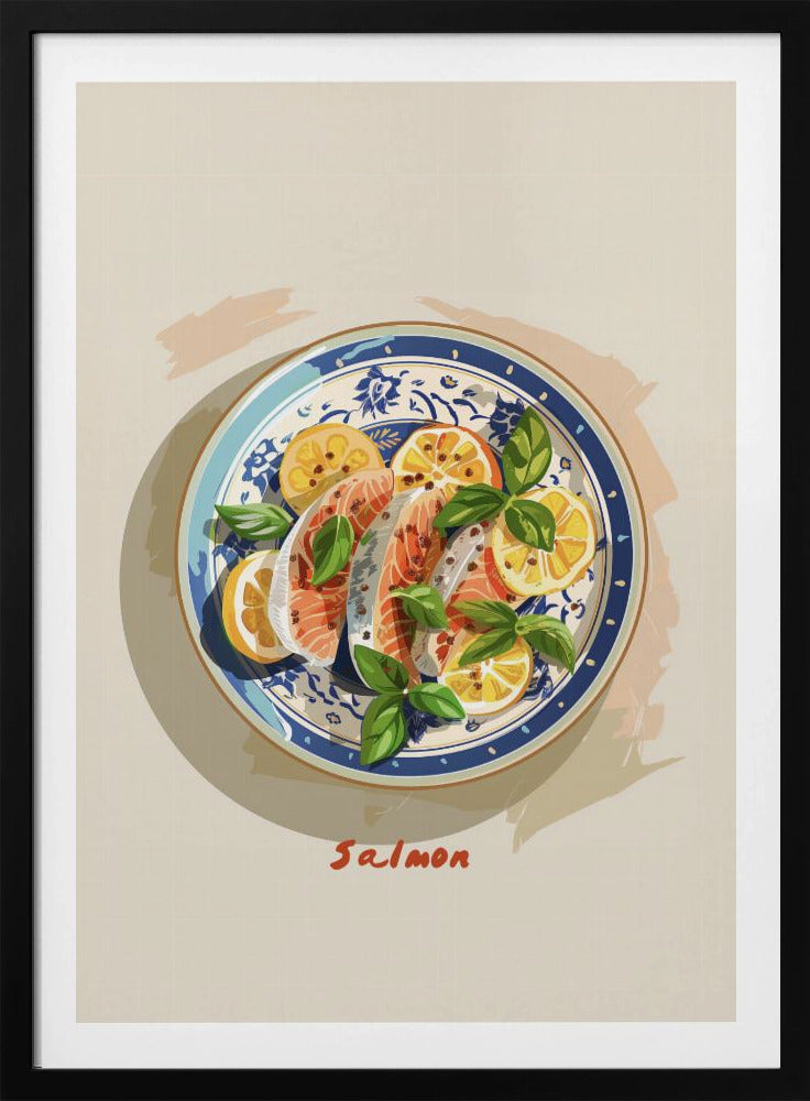 Pikanter Lachsteller | Poster