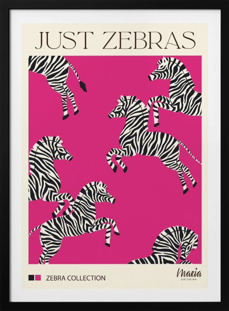 NUR ZEBRAS. Zebra-Kollektion | Poster