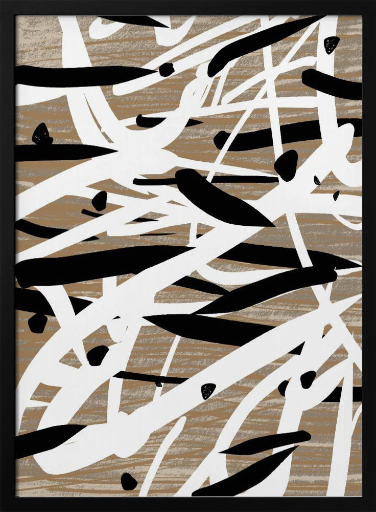 Chaotische Striche Tanz | Poster