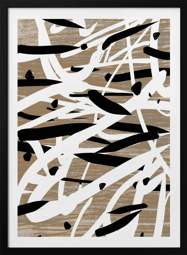 Chaotische Striche Tanz | Poster