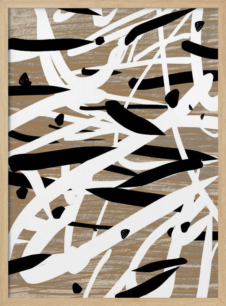 Chaotische Striche Tanz | Poster