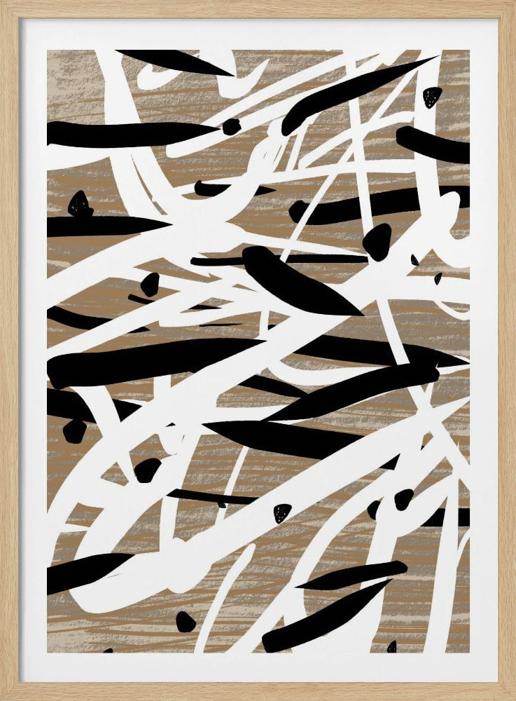 Chaotische Striche Tanz | Poster