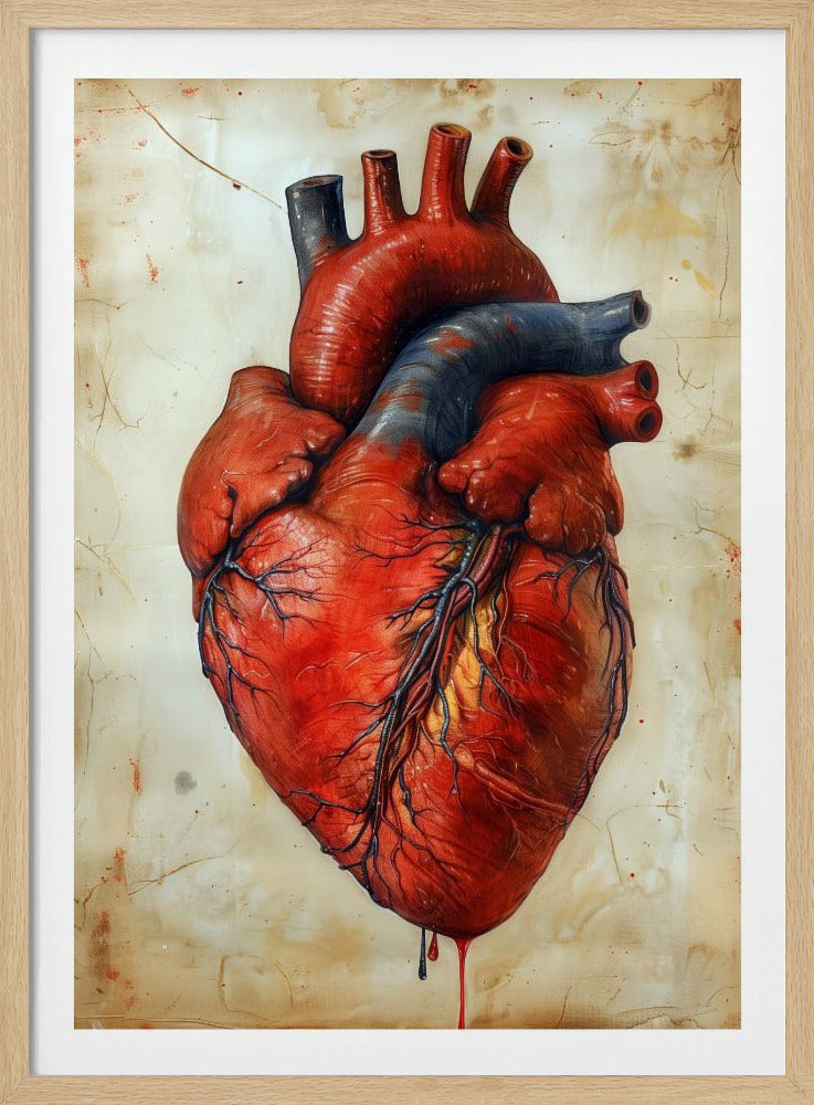 Anatomie Kunst 3 Herz | Poster