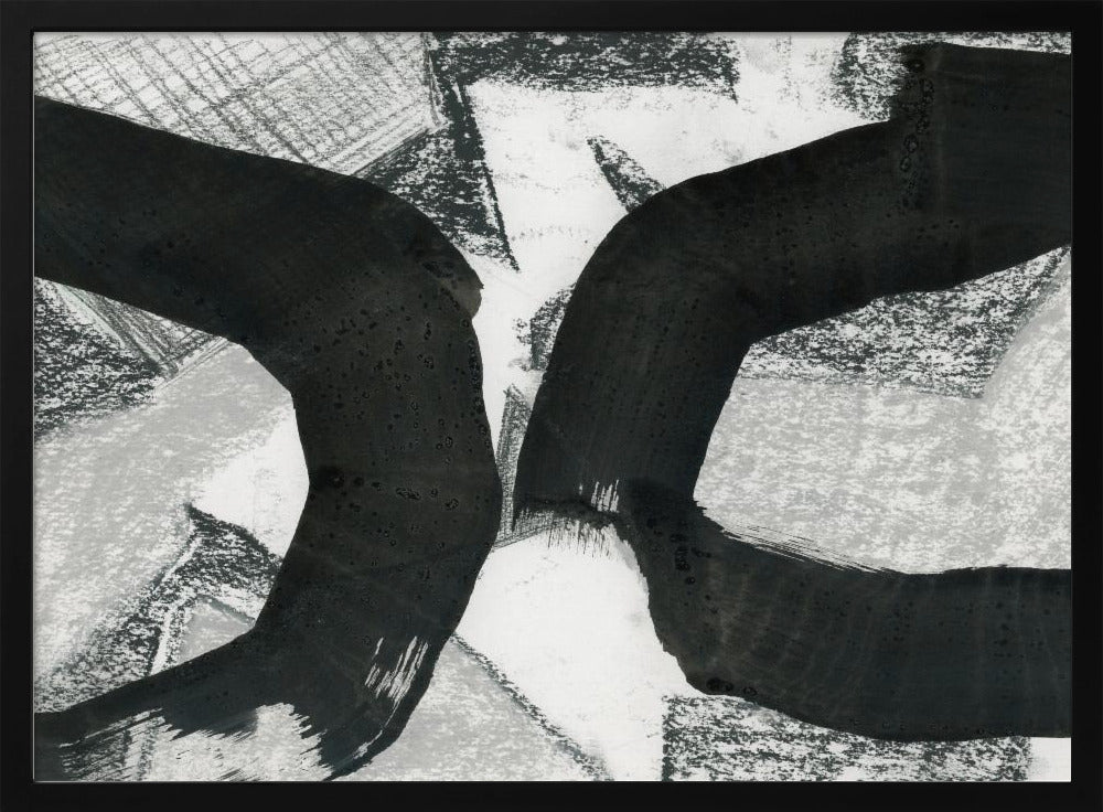 Schwarzes Texturtreffen 1 | Poster