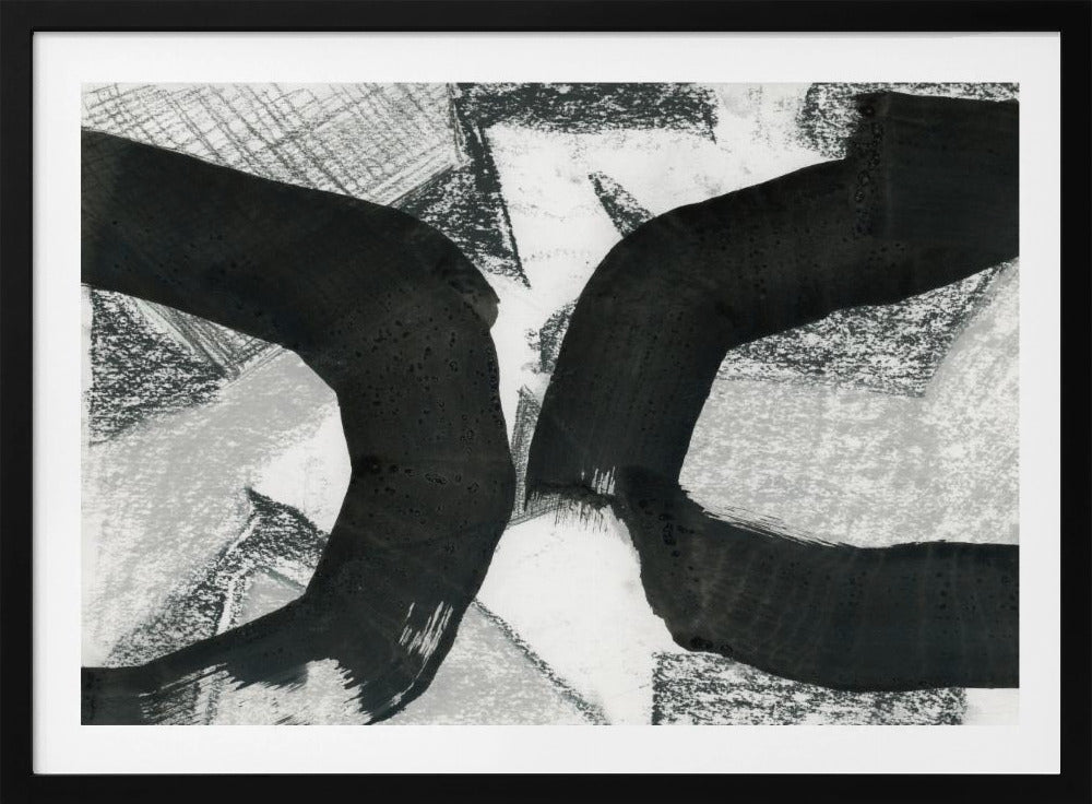 Schwarzes Texturtreffen 1 | Poster