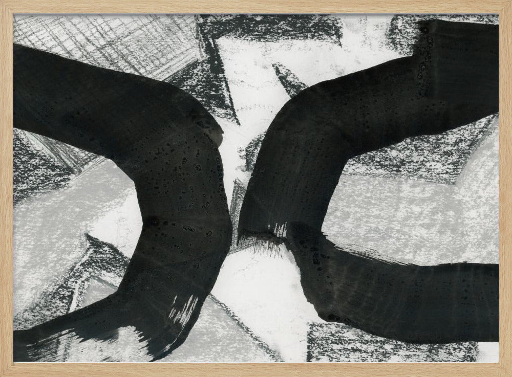 Schwarzes Texturtreffen 1 | Poster