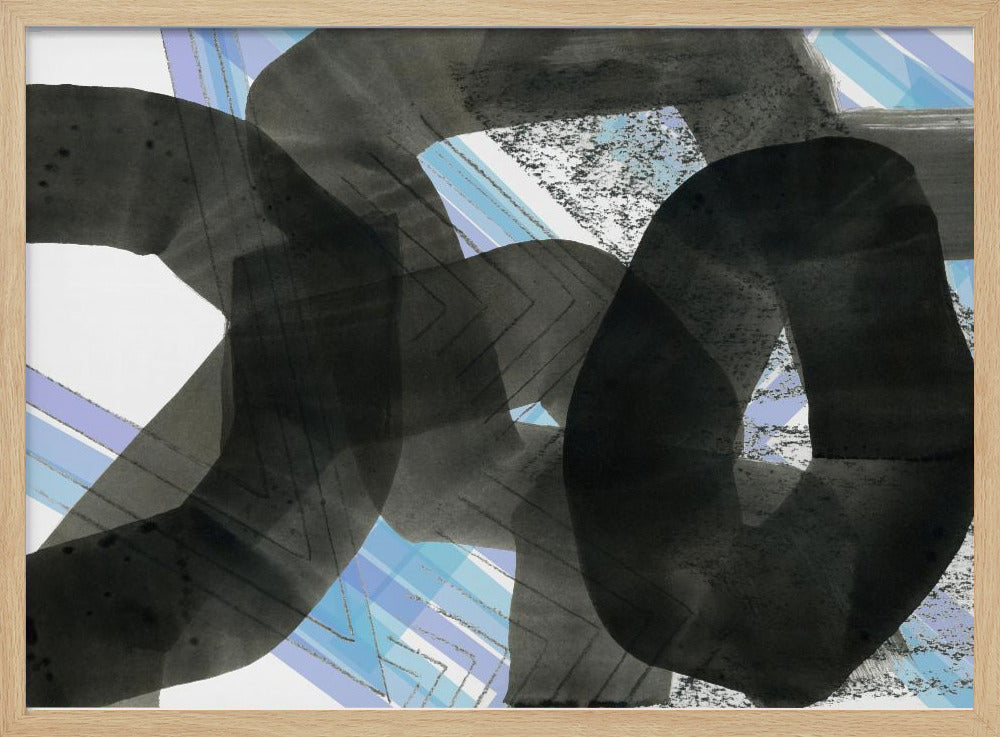 Schwarzes Texturtreffen 4 | Poster