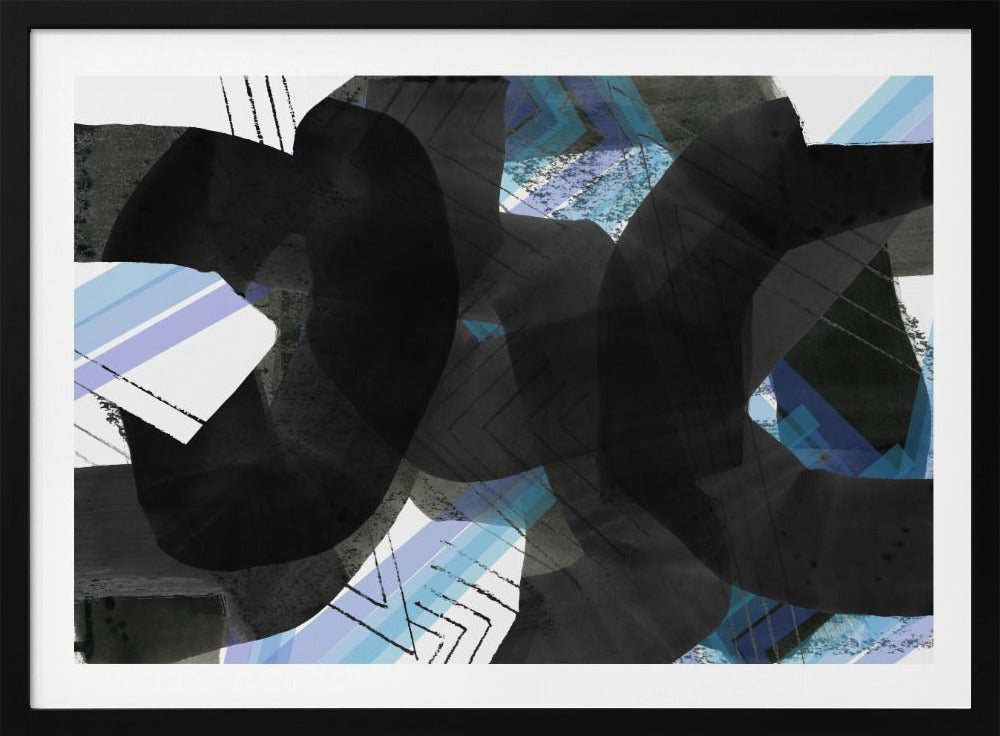 Schwarzes Texturtreffen 5 | Poster
