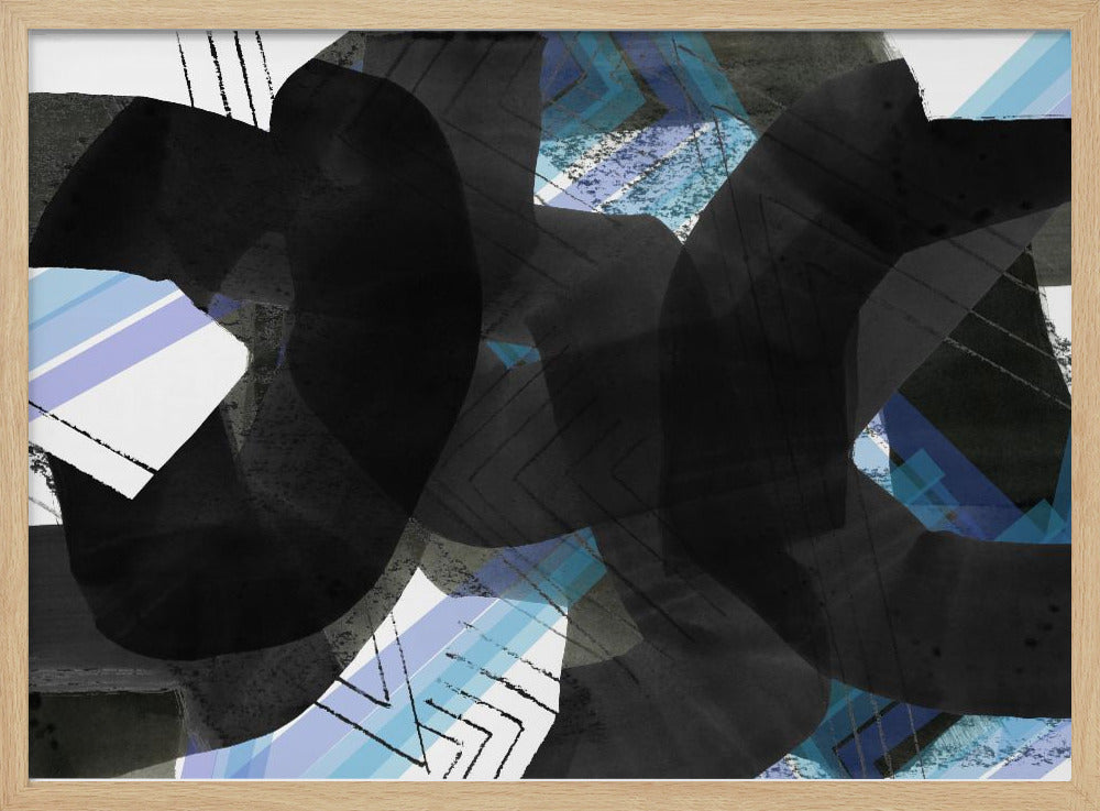 Schwarzes Texturtreffen 5 | Poster