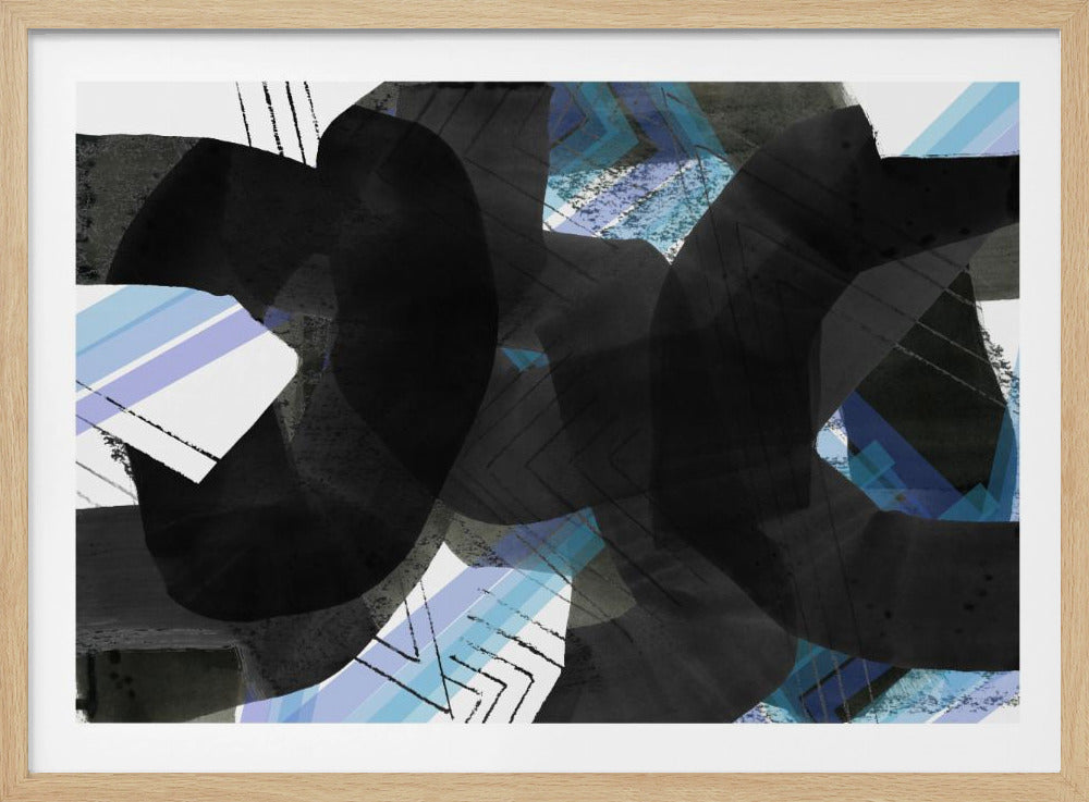 Schwarzes Texturtreffen 5 | Poster