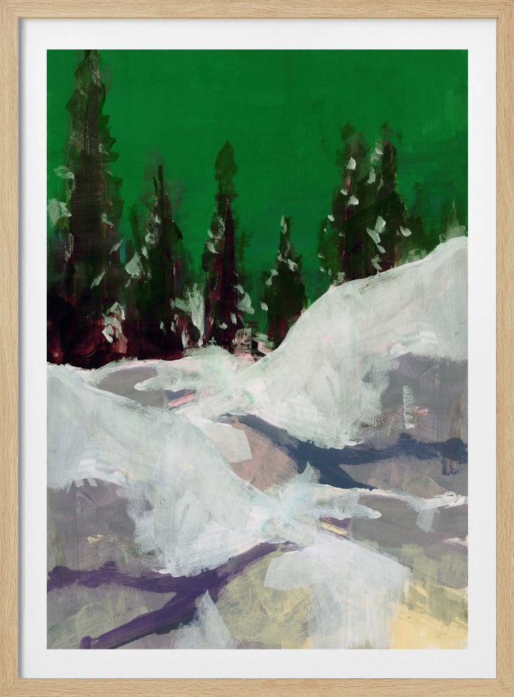 Winterlandschaft im Wald 2 | Poster