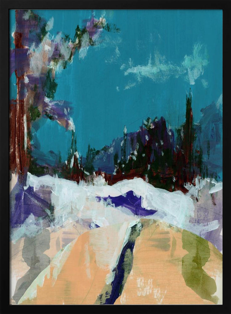 Winterlandschaft im Wald 1 | Poster