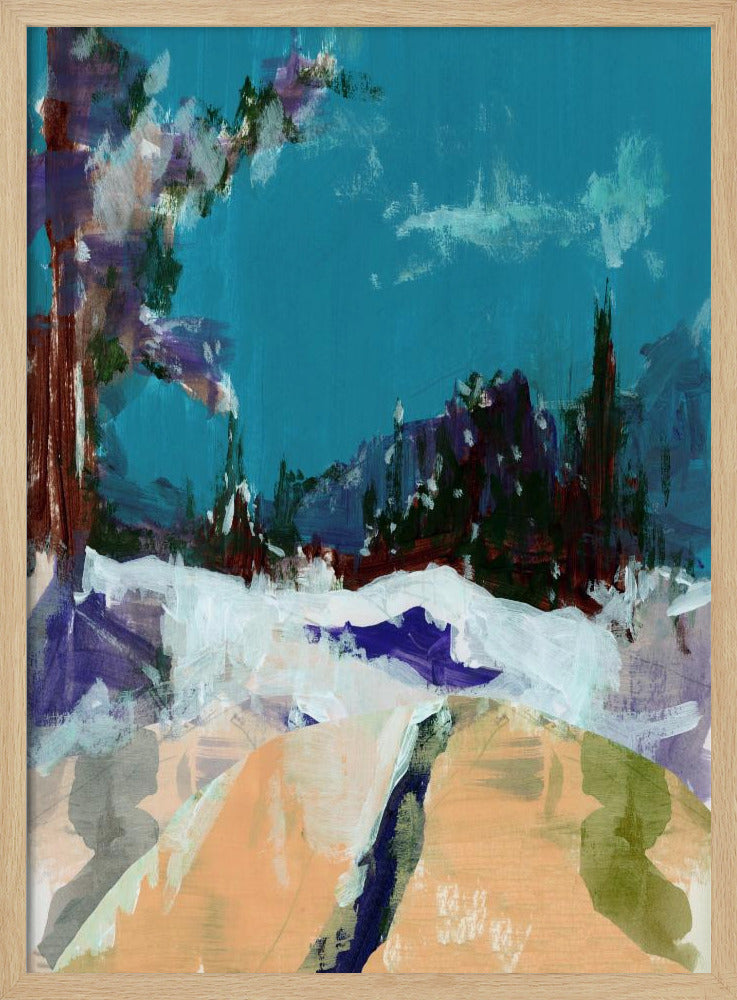 Winterlandschaft im Wald 1 | Poster
