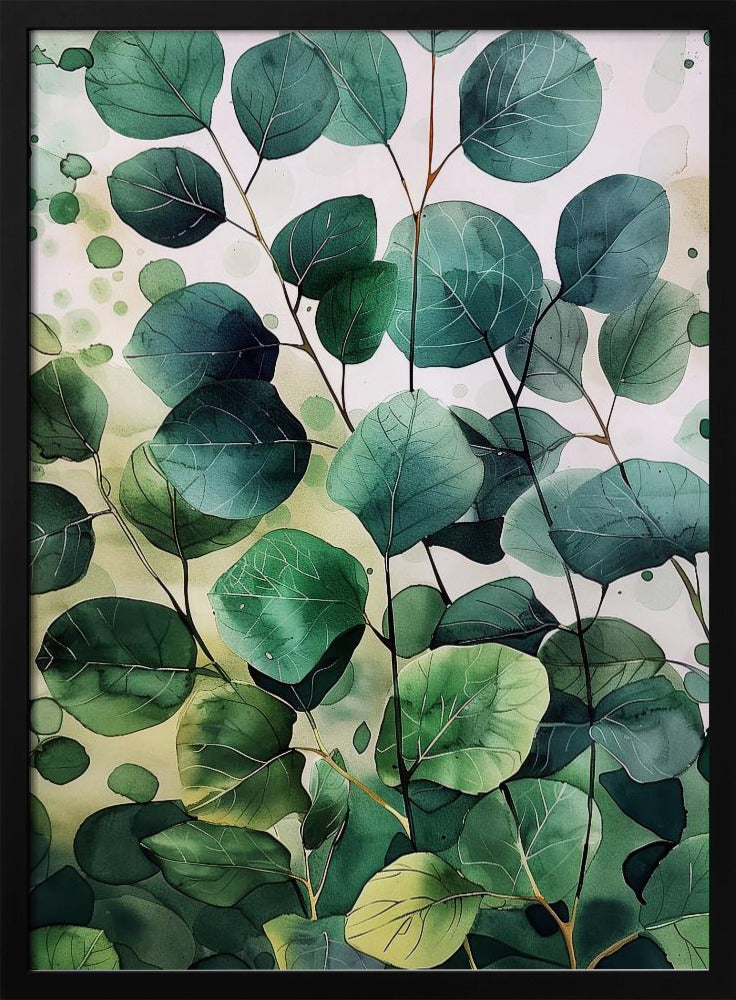 Natur Blumen und Blätter Aquarellkunst (9) | Poster