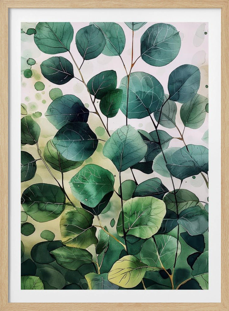 Natur Blumen und Blätter Aquarellkunst (9) | Poster