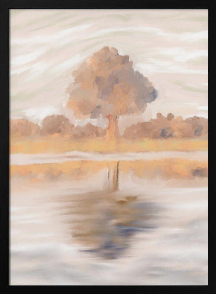 Souveräne Reflexionen des Jackalberry-Baums, Caprivi, Botswana | Poster