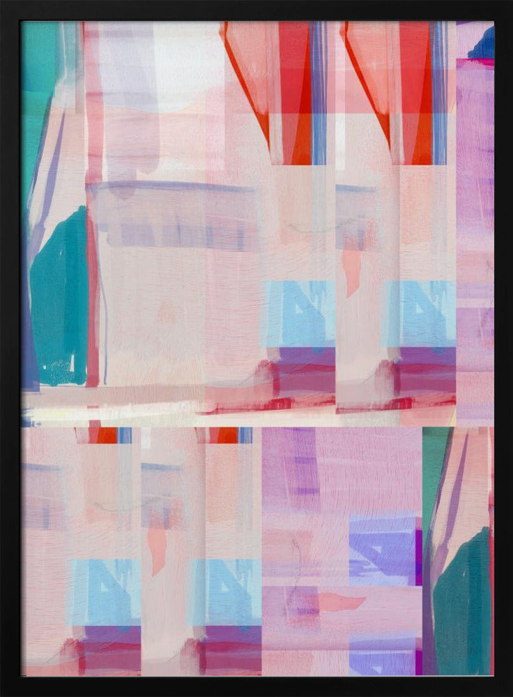 Blau-rosa Formen Nr. 1 | Poster