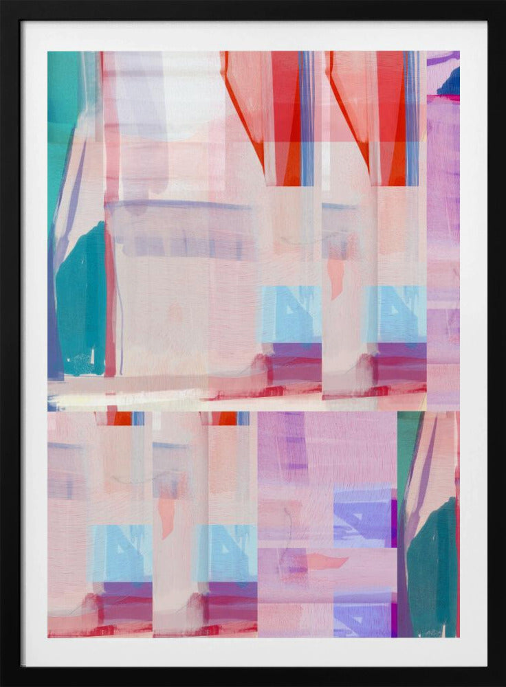 Blau-rosa Formen Nr. 1 | Poster