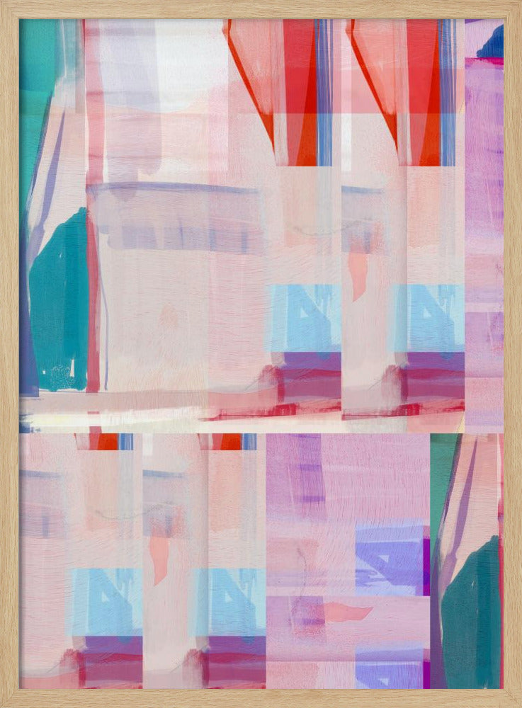 Blau-rosa Formen Nr. 1 | Poster