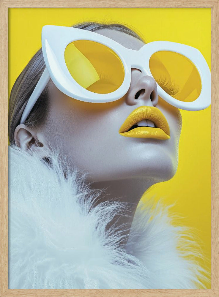 Das gelbe Modell | Poster