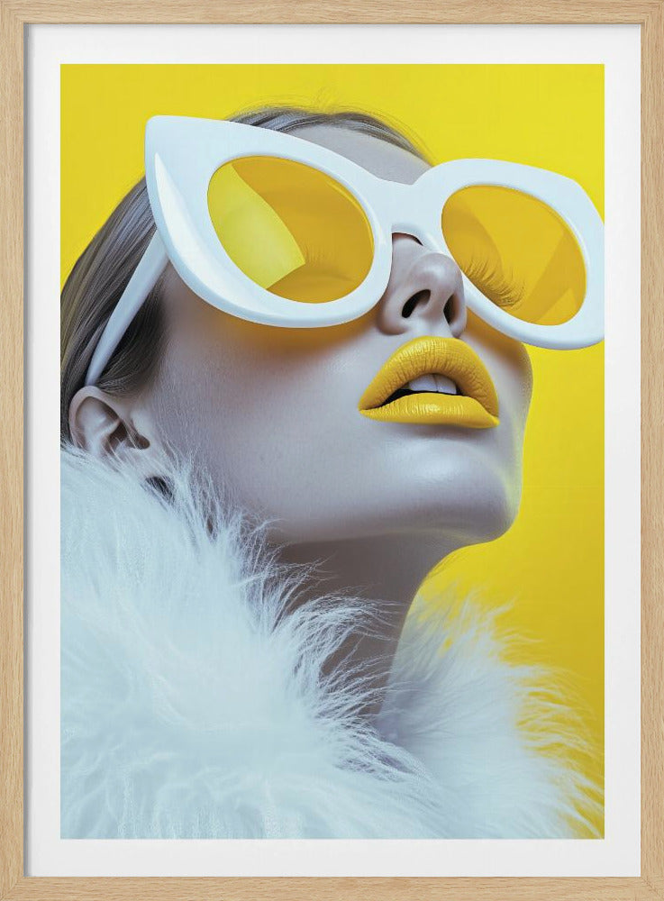 Das gelbe Modell | Poster
