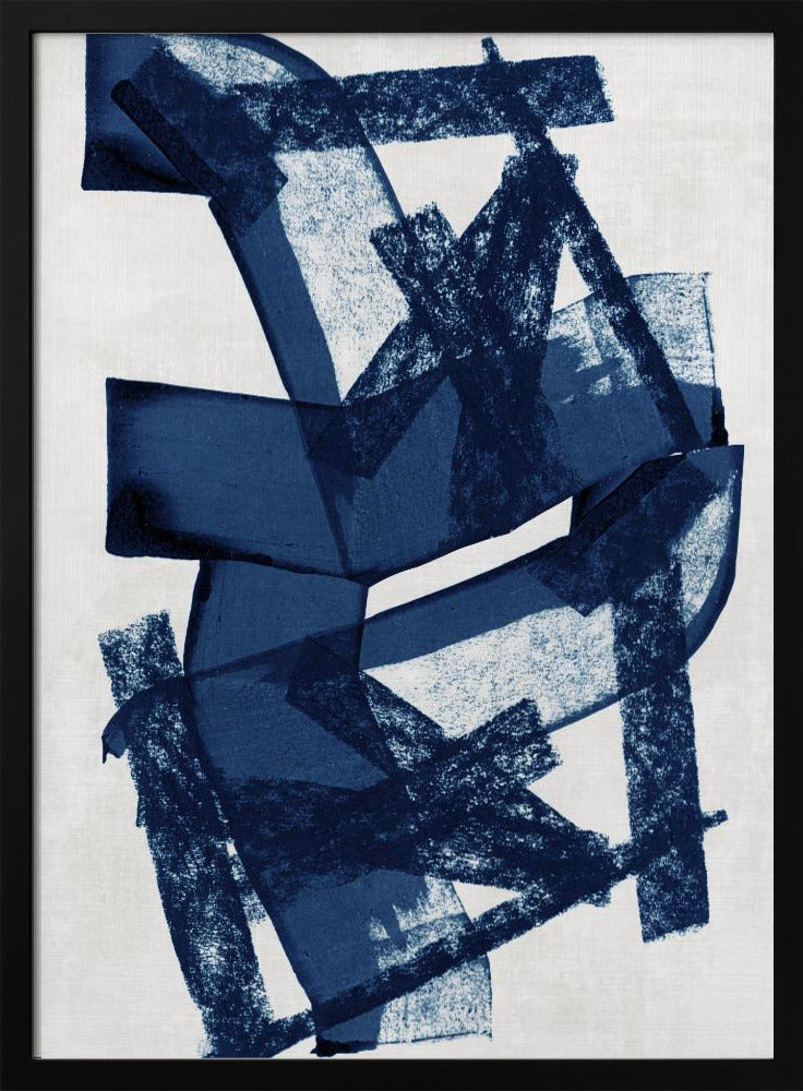 Abstrakte blaue Struktur 2 | Poster