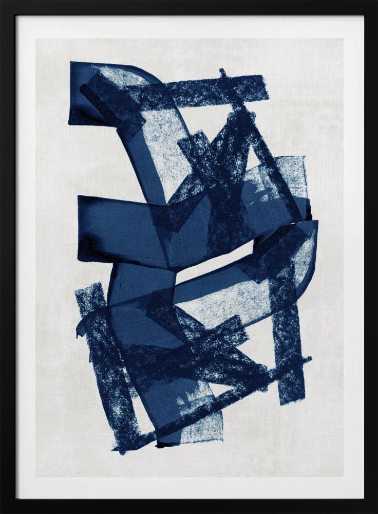 Abstrakte blaue Struktur 2 | Poster