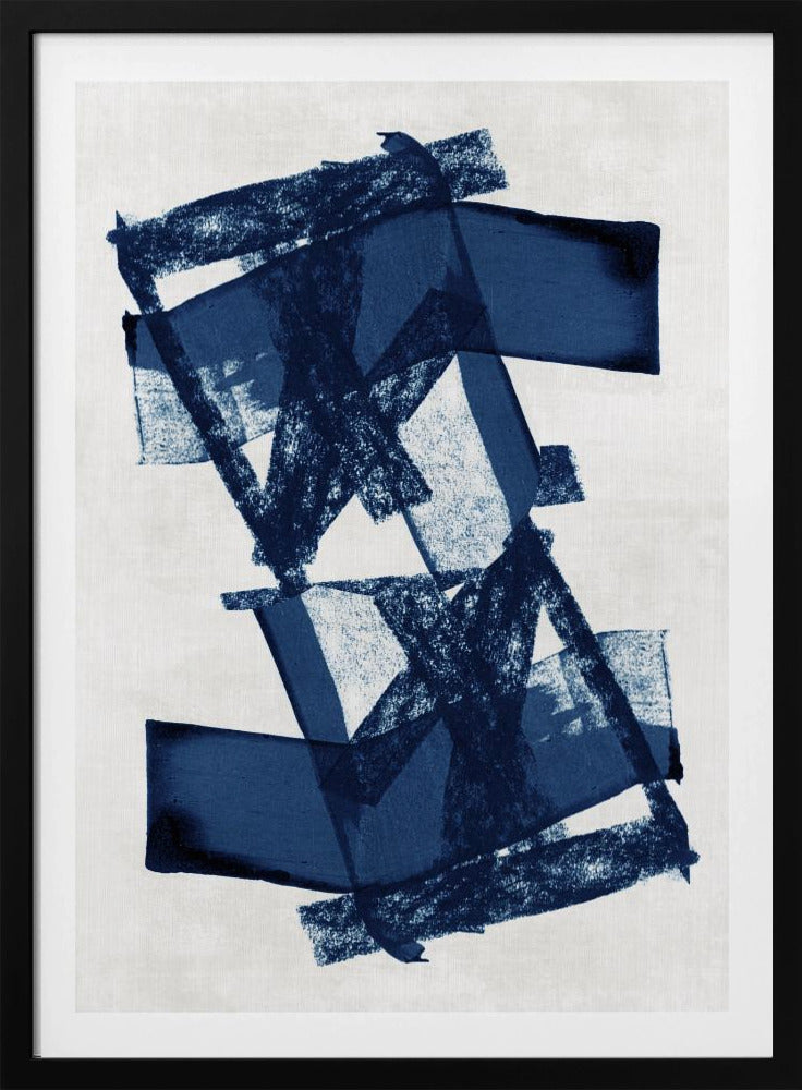 Abstrakte blaue Struktur 3 | Poster
