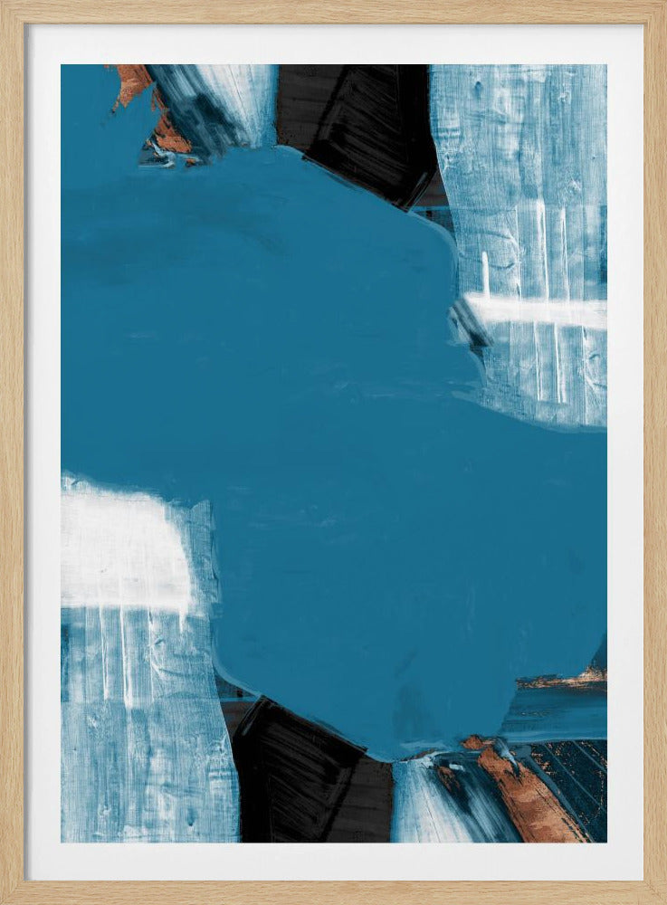 Blaugrüne Goldformen 1 | Poster