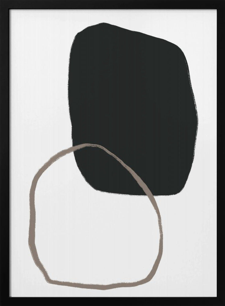 Schwarze organische Form | Poster
