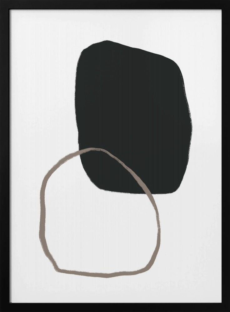 Schwarze organische Form | Poster