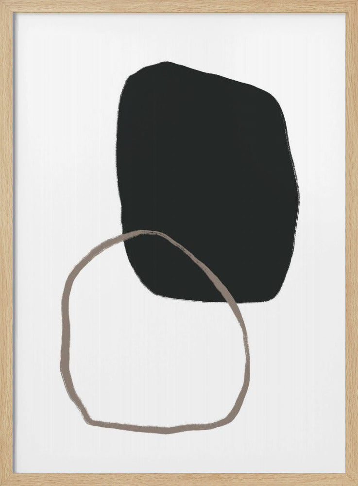 Schwarze organische Form | Poster