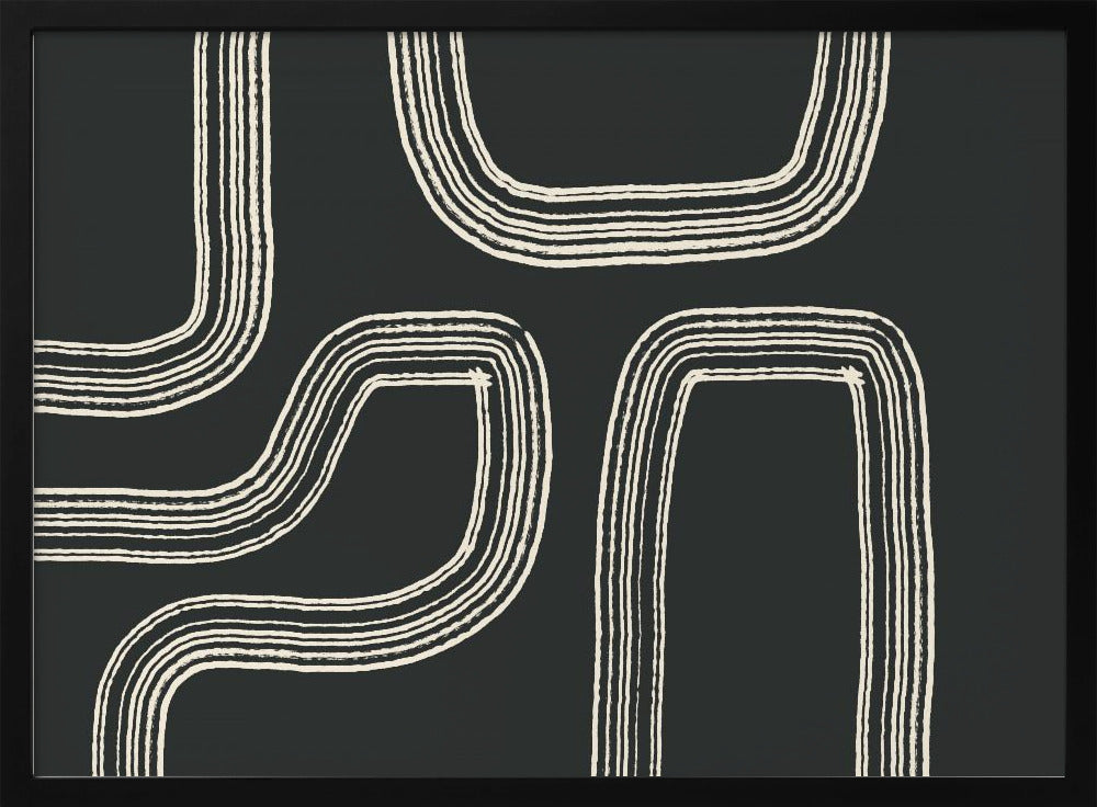 Geschwungene Wege | Poster