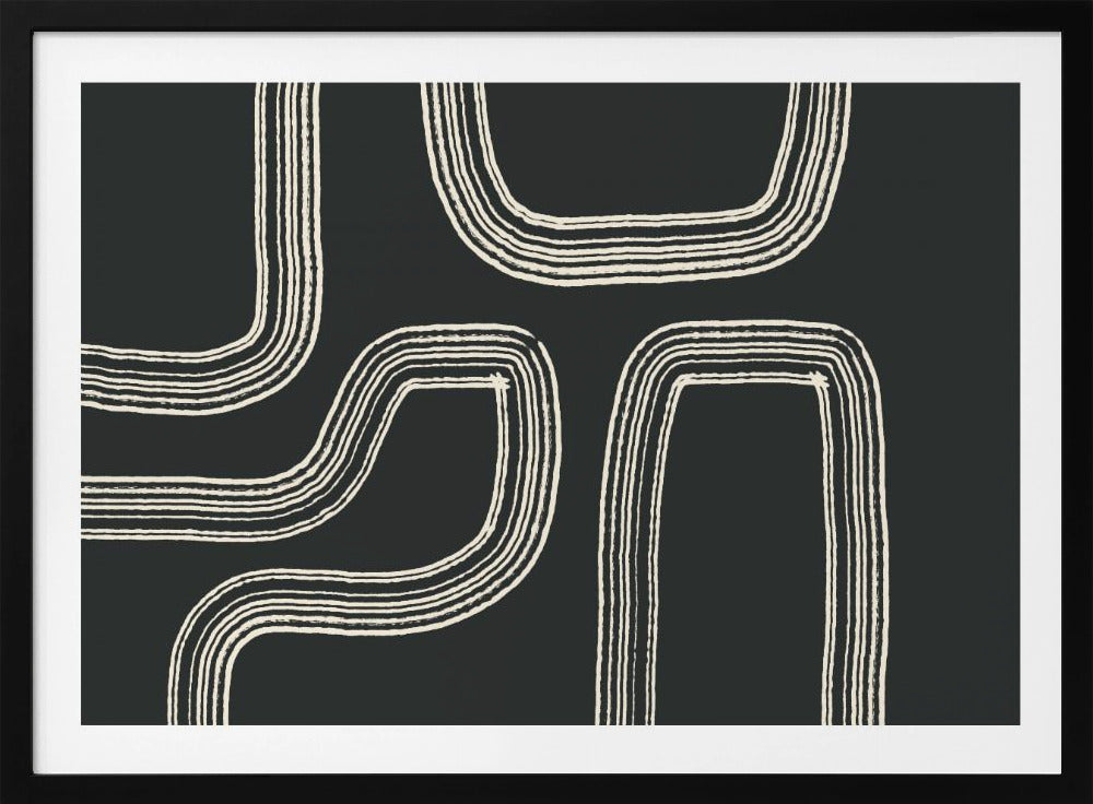 Geschwungene Wege | Poster