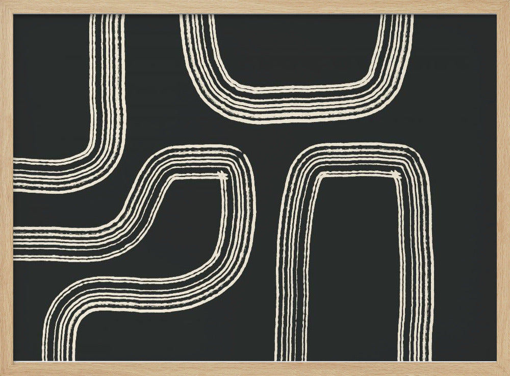 Geschwungene Wege | Poster