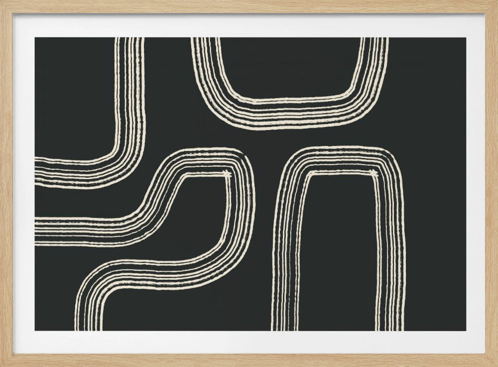 Geschwungene Wege | Poster