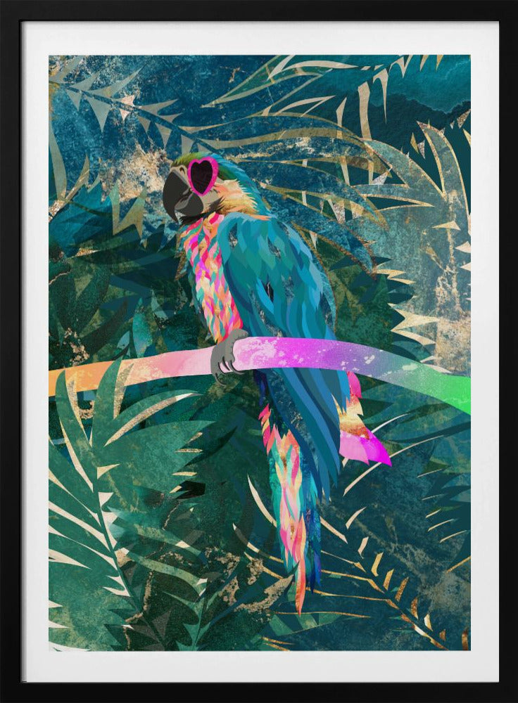 Dschungel-Regenbogenara-Brille 01 | Poster
