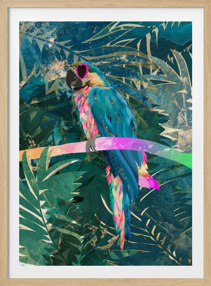 Dschungel-Regenbogenara-Brille 01 | Poster